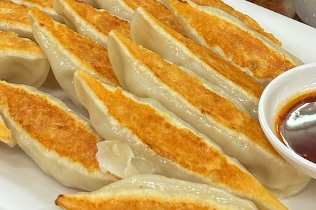 Southern Chinese grilled dumplings vs Japanese gyoza