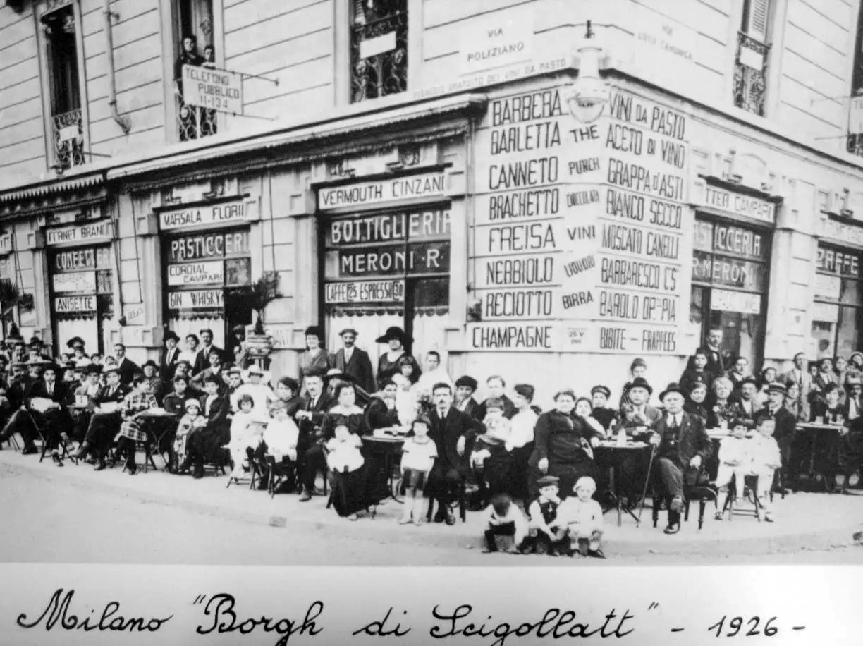 Vintage photo Milan Paolo Sarpi history 1900s