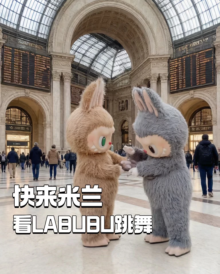 Labubu Milano Cortina Winter Olympic Pop Mart Stazione Centrale