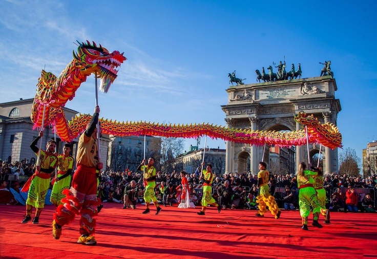 Parata Capodanno Cinese 2026, Danza del Drago