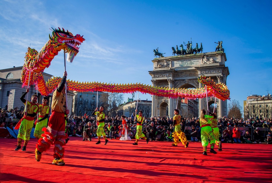 2026米兰春节 和平门 传统舞龙舞狮巡游