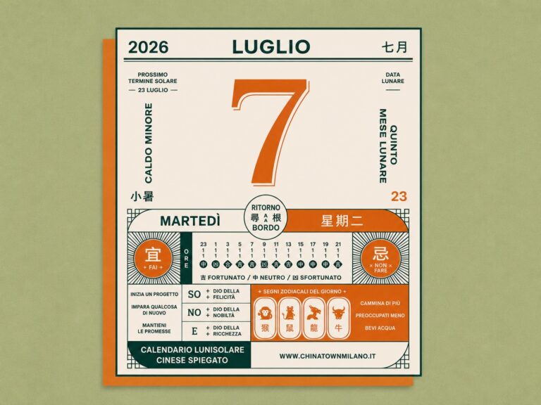 Chinese Lunisolar Calendar italiano