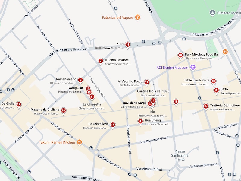 Chinatown di Milano: i 20 migliori posti di Google in Via Paolo Sarpi (Guida 2026)