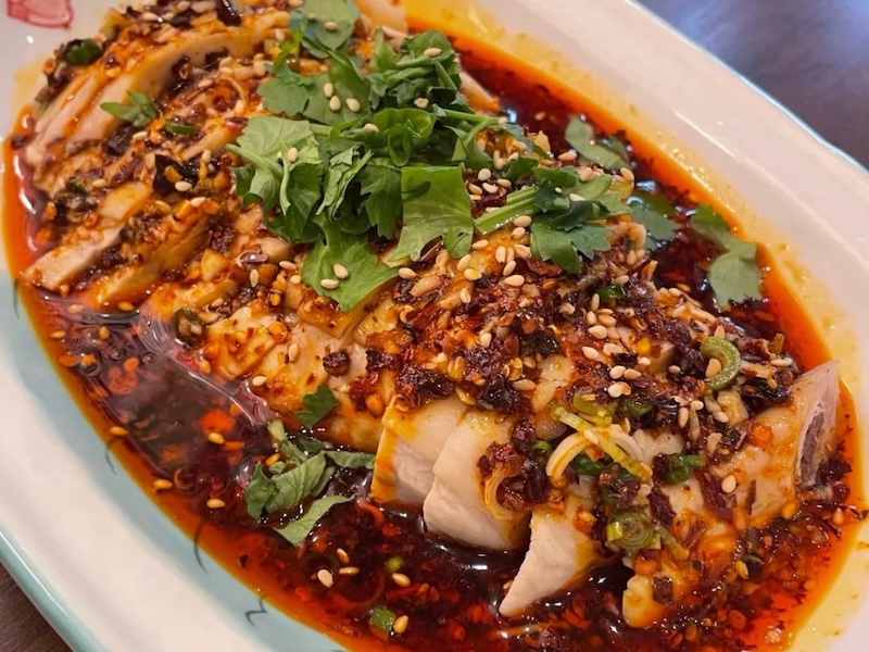summer food asian chinese cold chicken mouthwatering