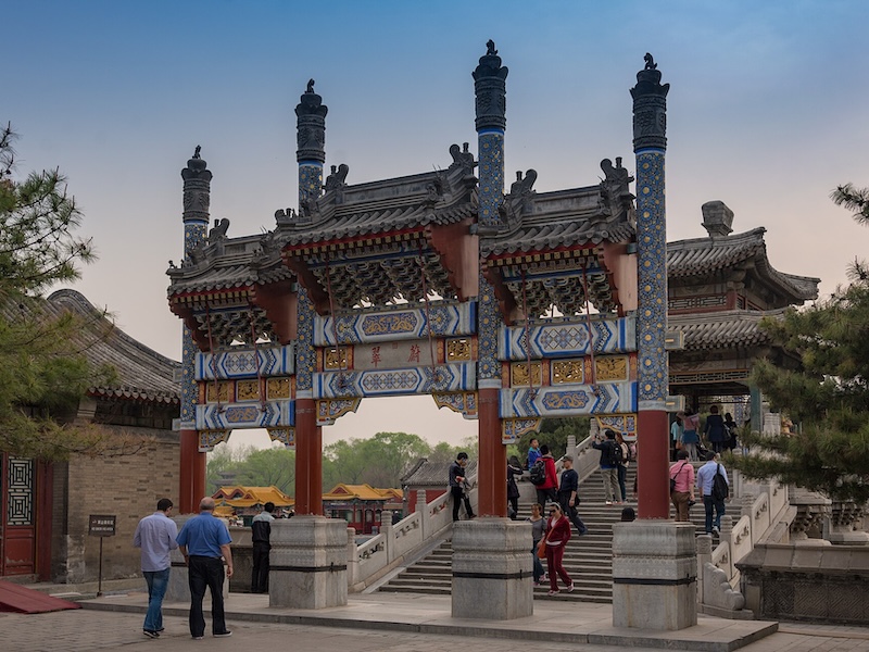 Paifang nel Palazzo d'Estate di Pechino, Cina